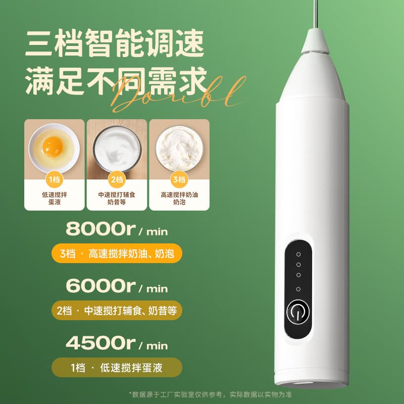 Milk Frother Coffee Frother Egg Beater Household Electric Milk Frother Milk Stirrer Whisk Small
