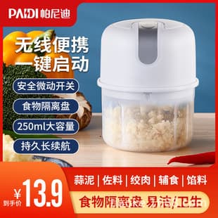 Cross-border Panidi Rechargeable Electric Garlic Mincer, Garlic Press, Baby Food Processor, Food Processor