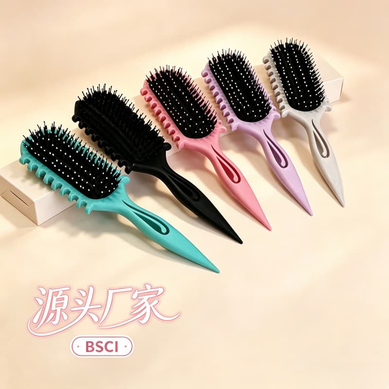 Pointed tail style air cushion comb, fluffy high skull hair comb, home custom curly and smooth hair styling comb