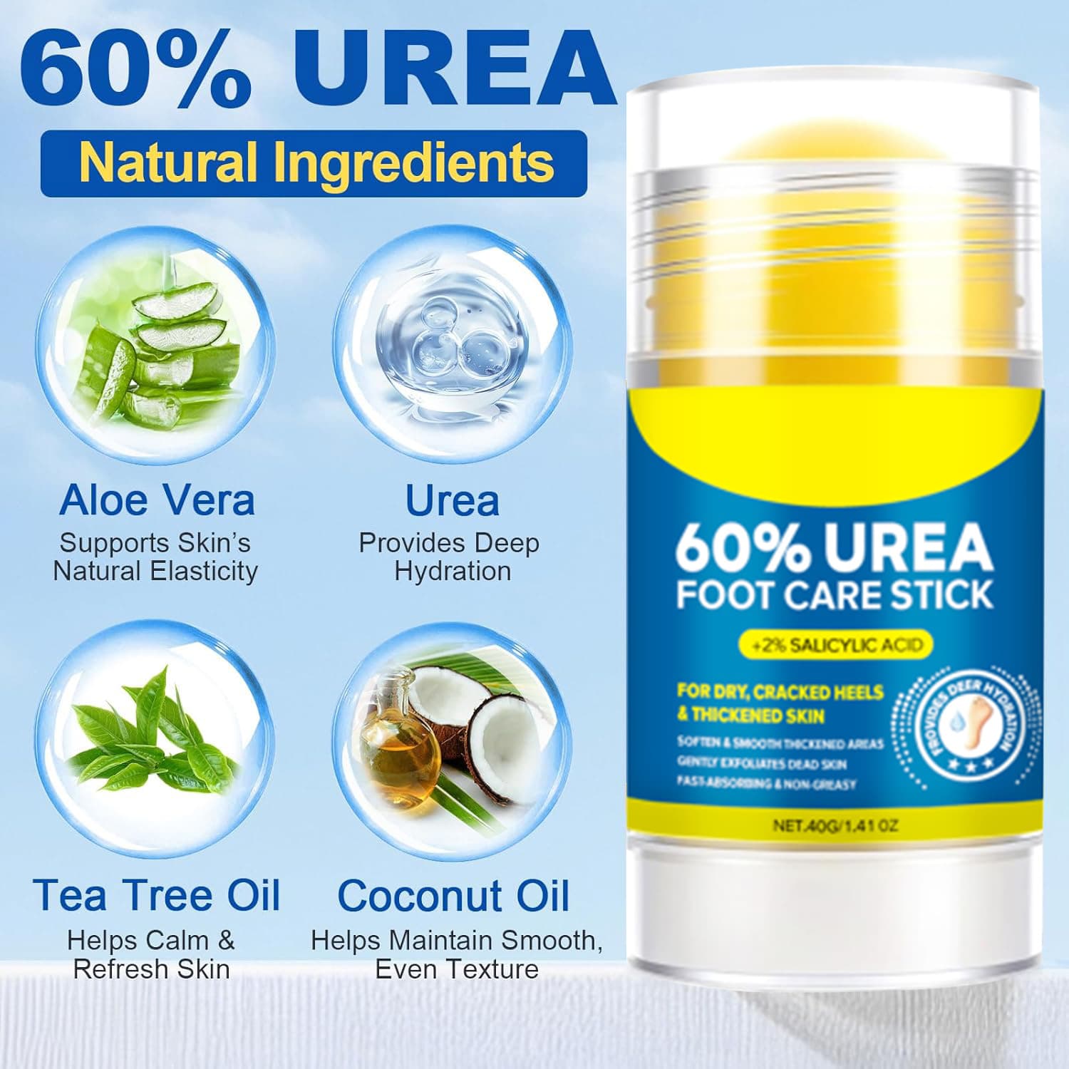 Cross-border Hot Seller BARUBT Vaseline Moisturizing Urea Hand and Foot Cream, Hydrating, Heel Protection Stick, Anti-Crack Cream