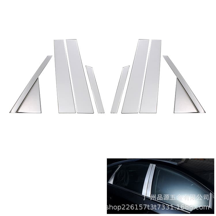 Suitable for 2009-2015 Toyota Prius PRIUS 30 Series Early and Late Model Exterior Modification Window Center Pillar Trim Strip