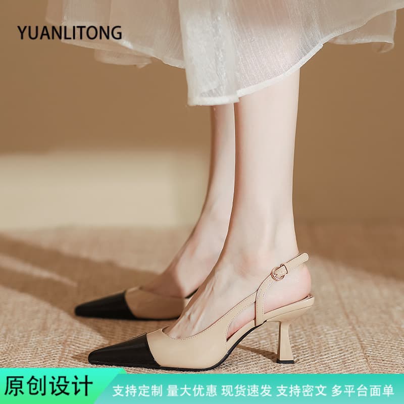 Women's High Heels French Chanel-Style Flats 2026 Spring Collection Huizhou Women's Shoes 2025 Spring-Summer Sandals Fashion