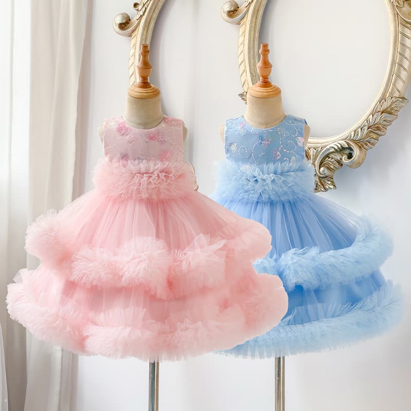 Fashionable Baby Girl Summer Dress 2026 New Style Princess Tutu Dress for Toddlers