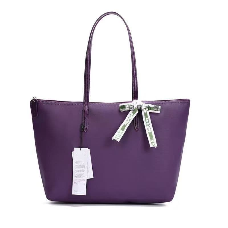 New French Crocodile Bag Fashion Tote Bag Large Horizontal Style L Lacoste Bag Fashion Commuter Large Capacity Bag