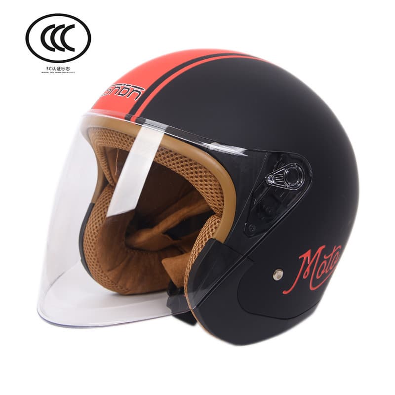 3C Certified Men's Women's Electric Motorcycle Helmet Half Helmet E-bike Riding Adult Motorcycle
