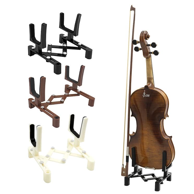 Adjustable Violin Stand Foldable Floor Stand String Instrument Accessories Extendable Collapsible Violin Support Music Instrument