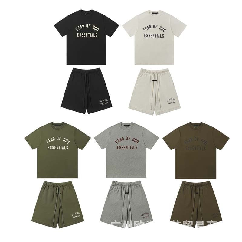 Cross-border trade European and American trendy brand FOG secondary line ESSENTIALS letter slogan printed short-sleeve T-shirt for men and women high street