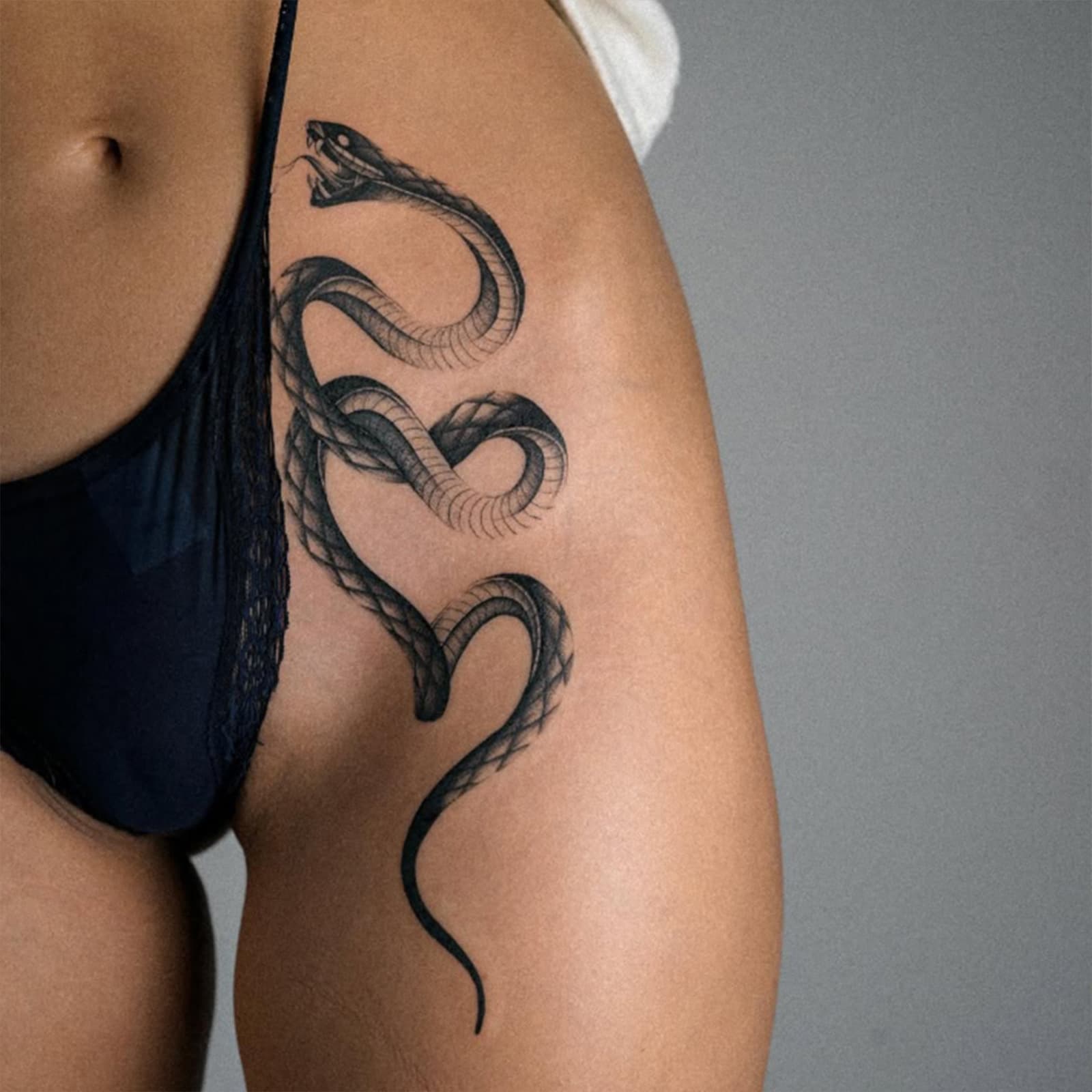 New Cross-Border American Style Bold Personality Tattoo Sticker Waterproof Long-Lasting Fierce Snake Tattoo Sticker