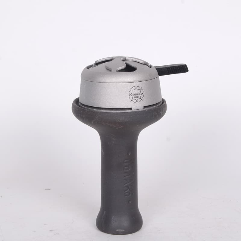 Cross-border hot-selling Oblako letter-shaped ceramic hookah bowl, black large center hole bowl shisha