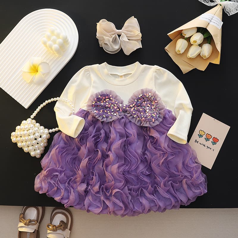 Children's clothing, girls, Internet celebrity princess dress, baby girl, fashionable dress, evening dress, one-year-old dress, wholesale