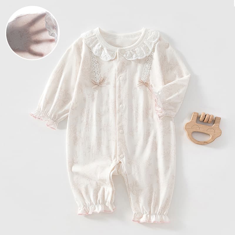 Category A baby one-piece women's summer thin romper newborn baby clothes long-sleeved Anyang infant and children's clothing