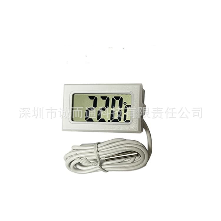 TPM-10 Digital Thermometer with LCD Display for Fish Tank, Refrigerator, Water Temperature Meter with Embedded Waterproof Probe