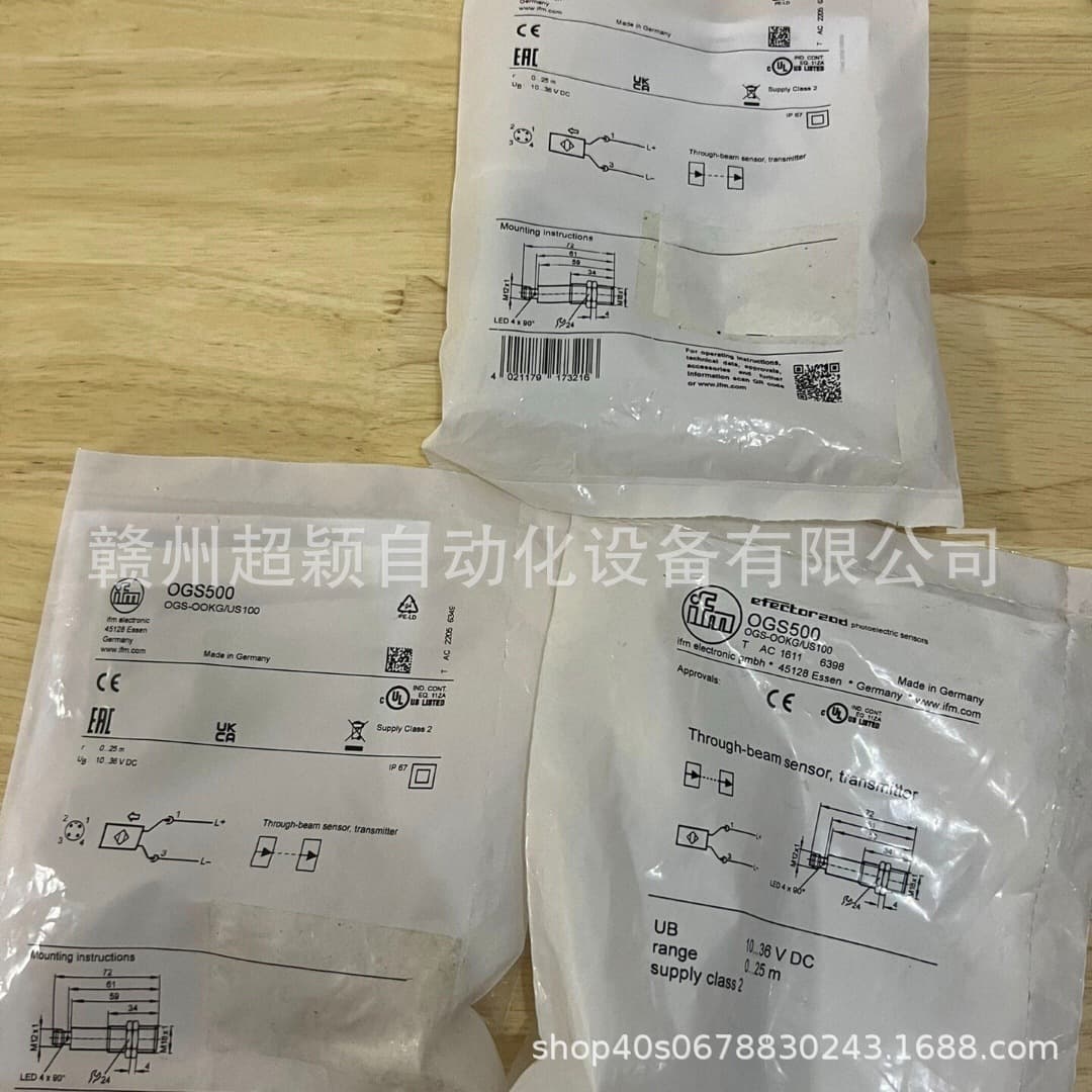 Negotiate price of IFM ifm OGS500, OGT100, OGT102 sensors, new in stock, real shot