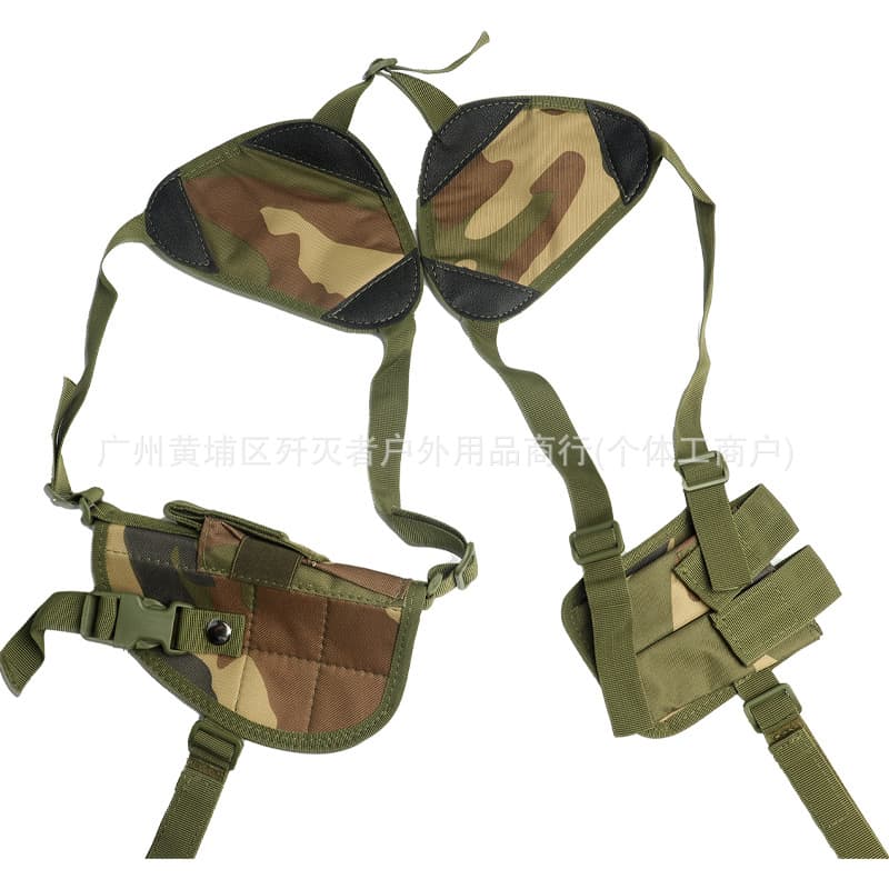 Outdoor Multi-Functional Underarm Holster Concealed Agent Pouch Nylon Bag Quick-Draw Pouch Tactical Accessory Pouch Hanging Bag