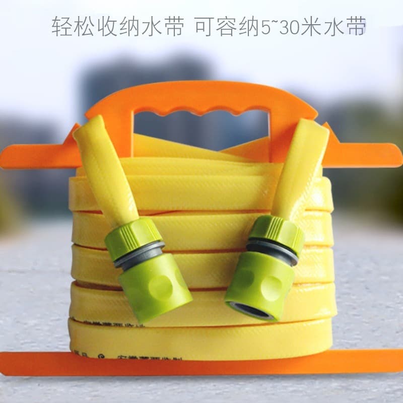Household hose storage rack, reel for car washer and garden watering, 1/2" hose winding disk, flexible, extended, freeze-resistant.