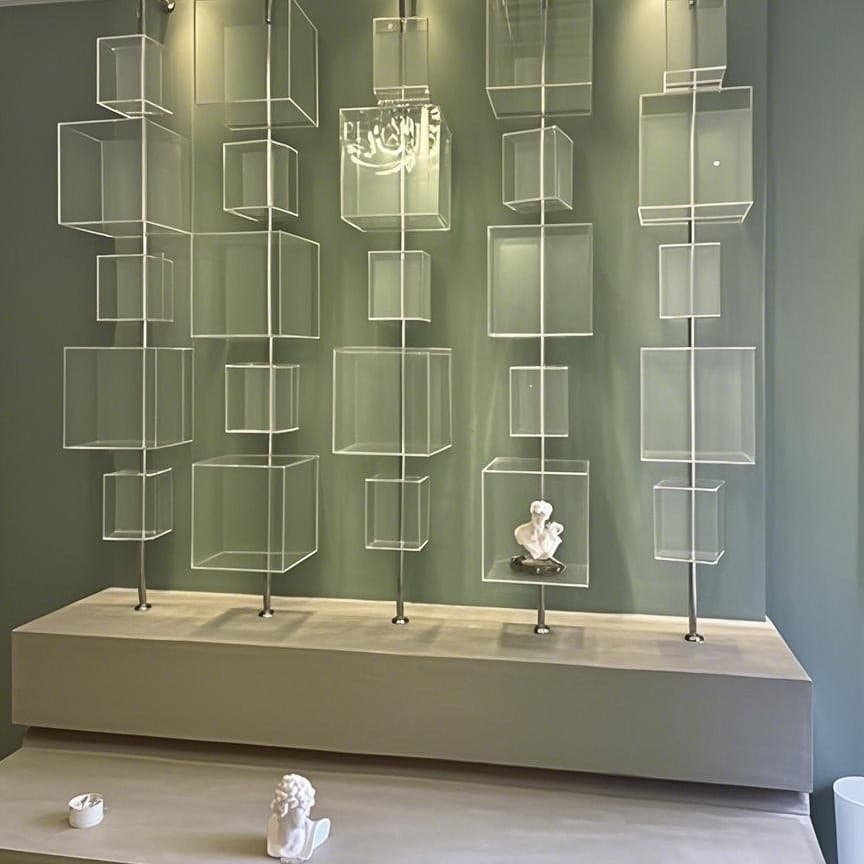 Acrylic plant and animal specimens, shells, insects, dried flowers flip display box, kindergarten rotating landscape wall, high transparency