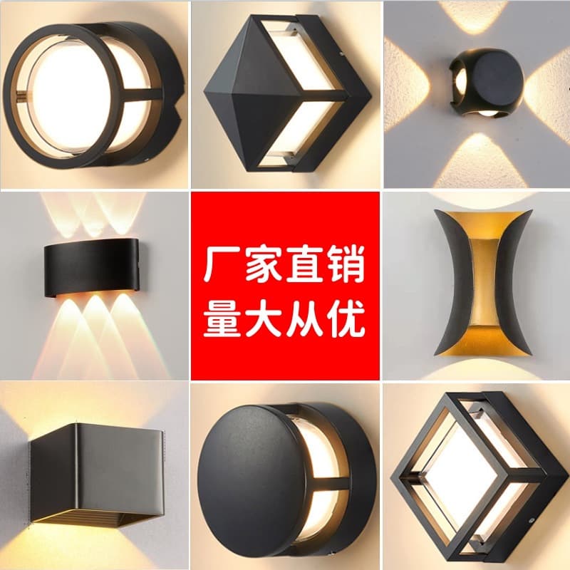 Premium Cross-border Bedside Wall Lamp, Minimalist Dual-Head LED Indoor Lighting for Living Room/Bedroom