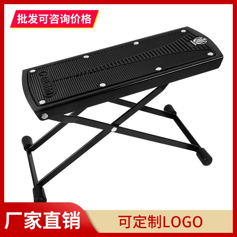 Parman Portable Classical Guitar Footstool Folk Guitar Foot Pedal Guitar Footrest Six-Level Adjustable