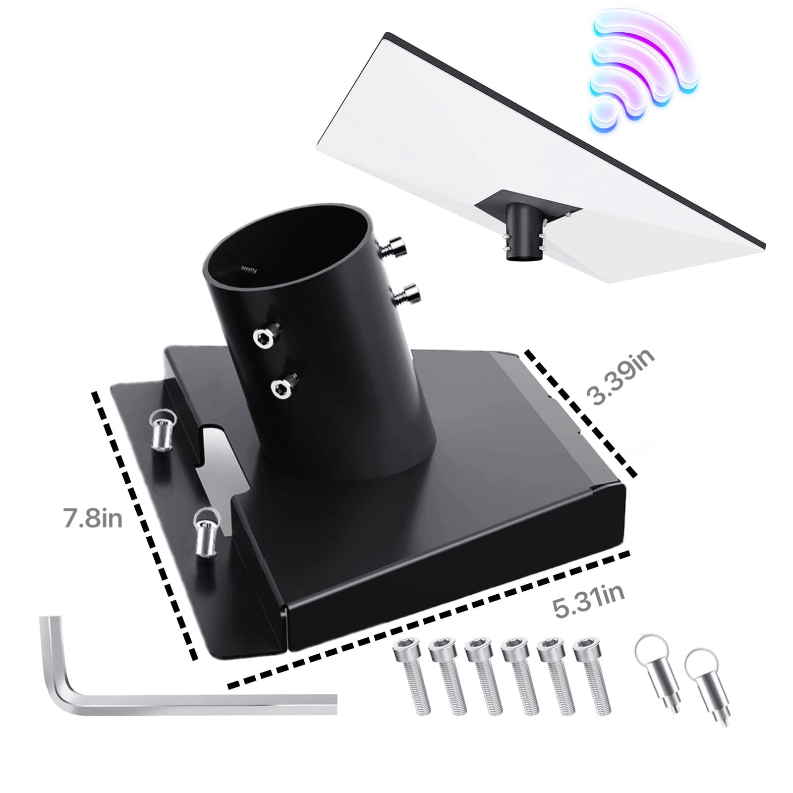 Amazon's hot-selling third-generation base connector, metal base for rooftops and car roofs, V4 base.