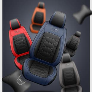 Car Seat Cover All-Season Full-Wrap Cushion Single Full Leather Front Passenger New 5-Seat Full-Wrap Seat Cover