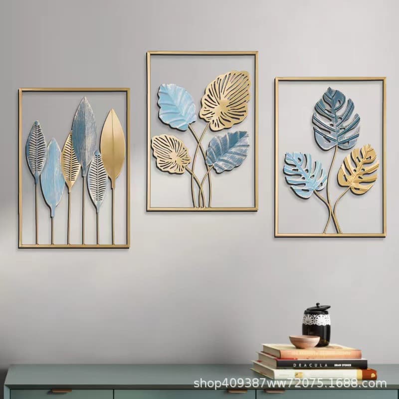 Factory Direct Modern Minimalist Living Room Dining Room Colorful Plant Wall Decor Wholesale Creative Art Wall Hanging Decoration