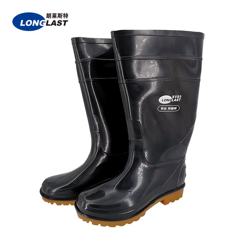 Langlaist LL-1-06 Chemical-resistant Rain Boots, Chemical Waterproof, Oil-resistant, Wear-resistant, Acid and Alkali Resistant, Corrosion-resistant, Anti-slip, Abrasion-resistant
