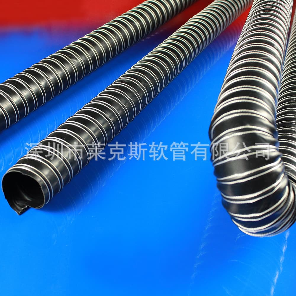 Flame-retardant VO anti-static hose, heat-resistant air duct, factory direct with report, good quality and competitive price
