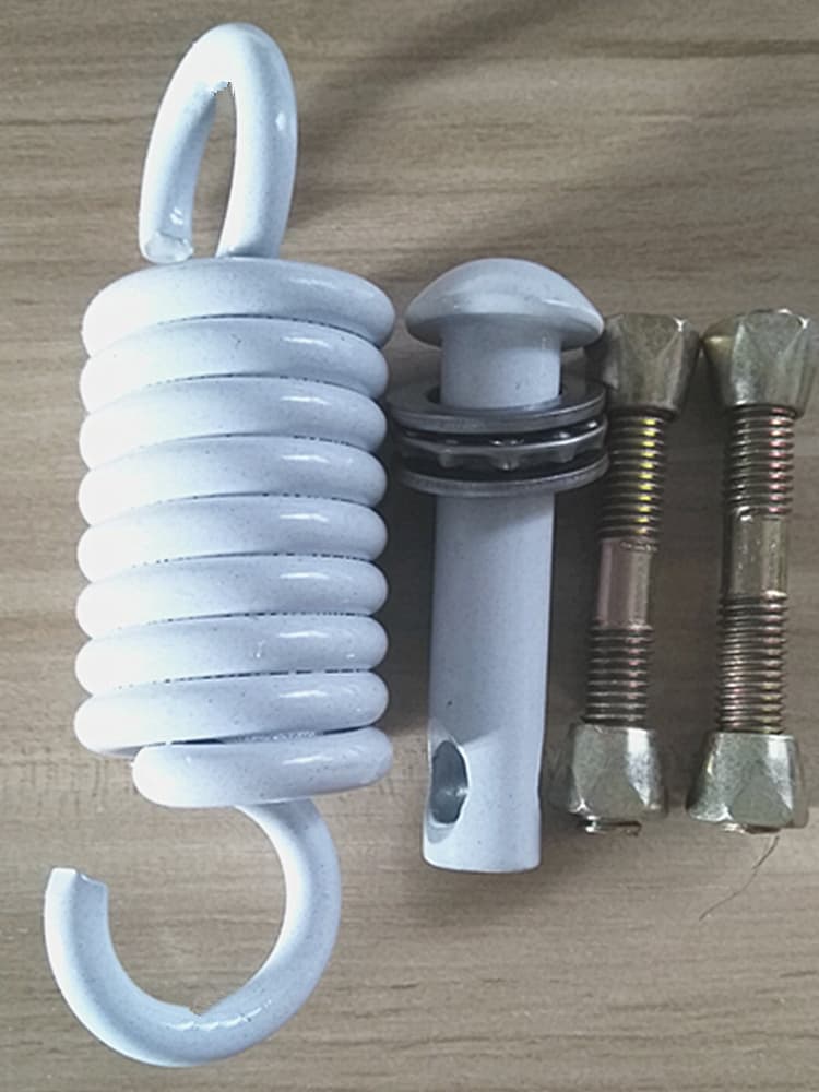 Hanging chair accessories, springs, swing hooks, pins, silent devices, hook bearings, buckles, household hanging basket parts.