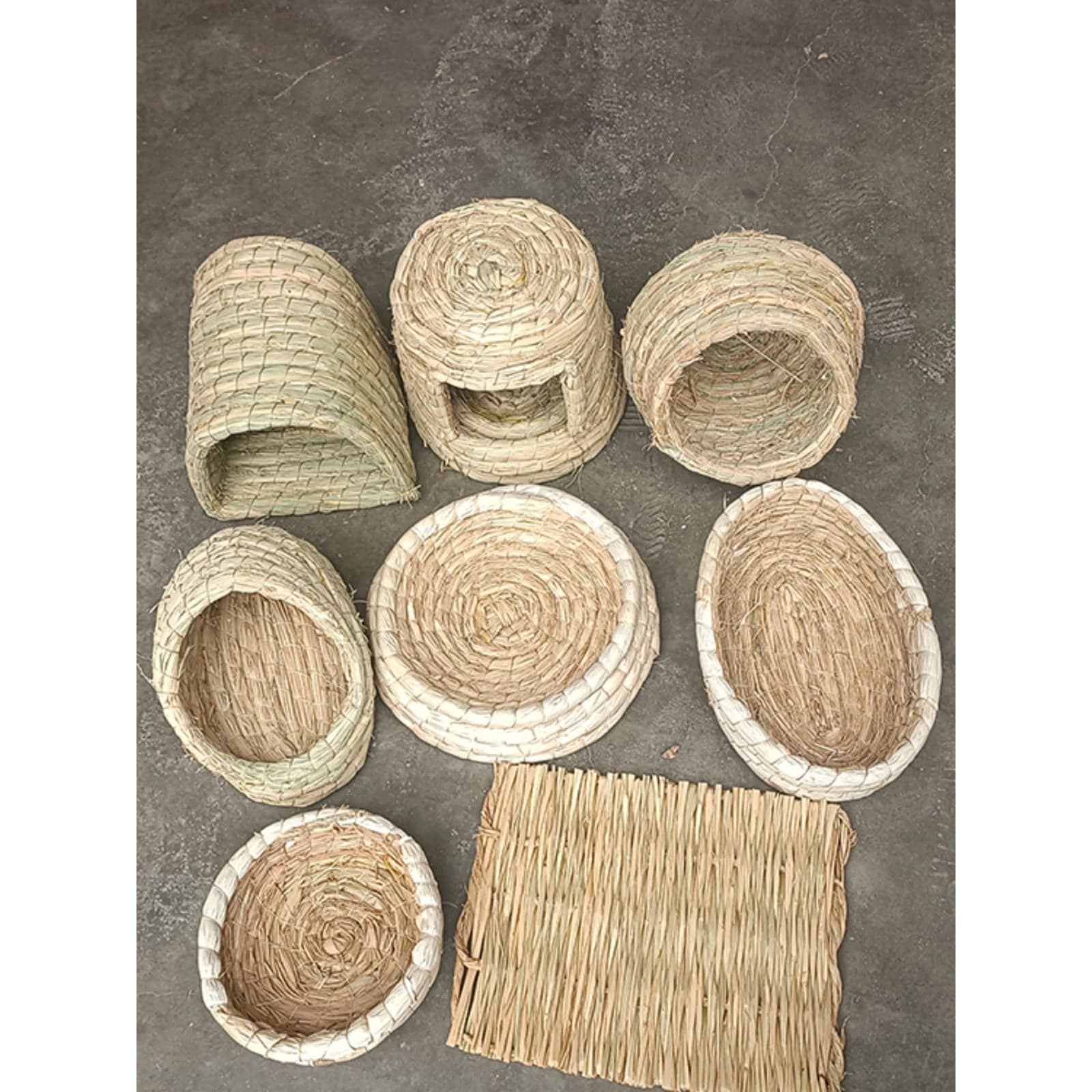 Small sun parrot straw bird nest breeding and hatching winter warm sleeping bird nest hanging large size supplies