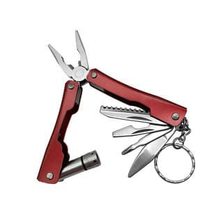 All Stainless Steel LED Light Pliers Small Light Pliers Outdoor Multi-Function Folding Pliers Combination Tool Emergency Tool Pliers