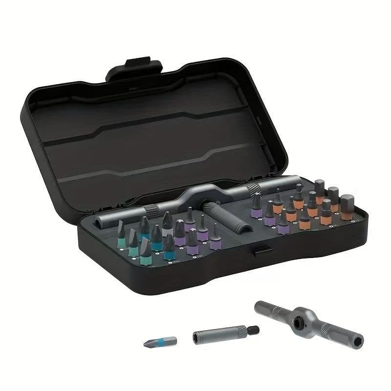 24-in-1 Ratchet Screwdriver Set Combo Home Use Wrench Driver Tool Multi-Function S2 Bits Multi-Use Disassembly