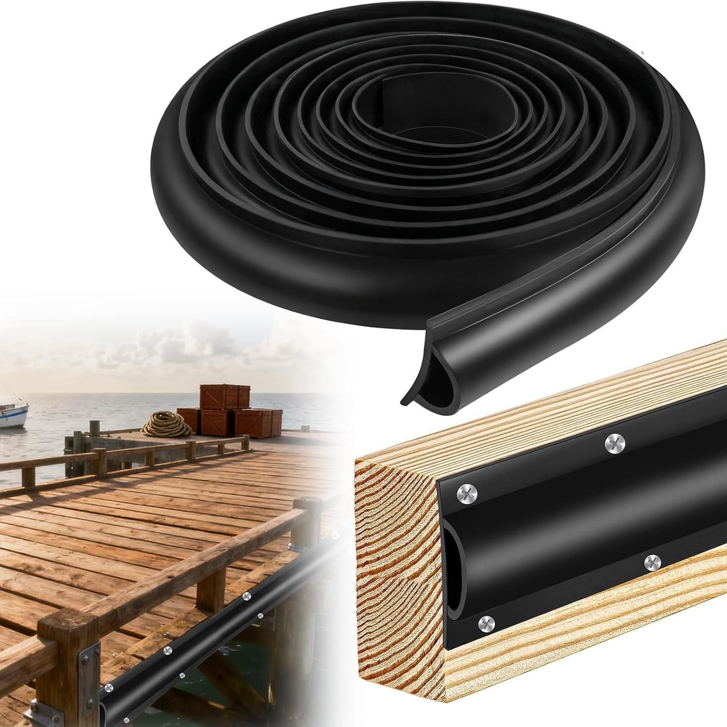 Dock Collision Strips Dock Edge Guardrails Dock Fender Collisions Strips Include Mounting Screws