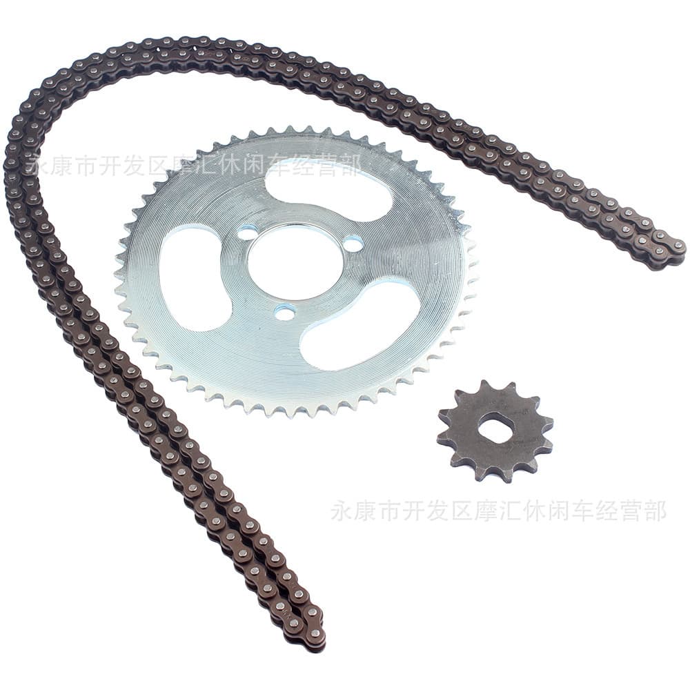 Atv Mini Motorcycle Electric Go-Kart 25H 55T 29mm Rear Chain Sprocket + 12T Front Chainwheel + 146-Link Chain