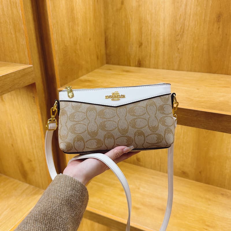New Style Cross-border Wholesale Trendy Crossbody Bag Versatile Letter Print Mini Coin Purse Casual Textured Bags