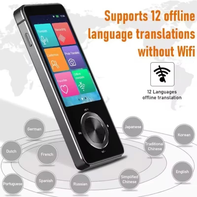M9 Smart Voice Translator Oral Practice WIFI Photo Translation Recording Translation Dialogue Translator Cross-border