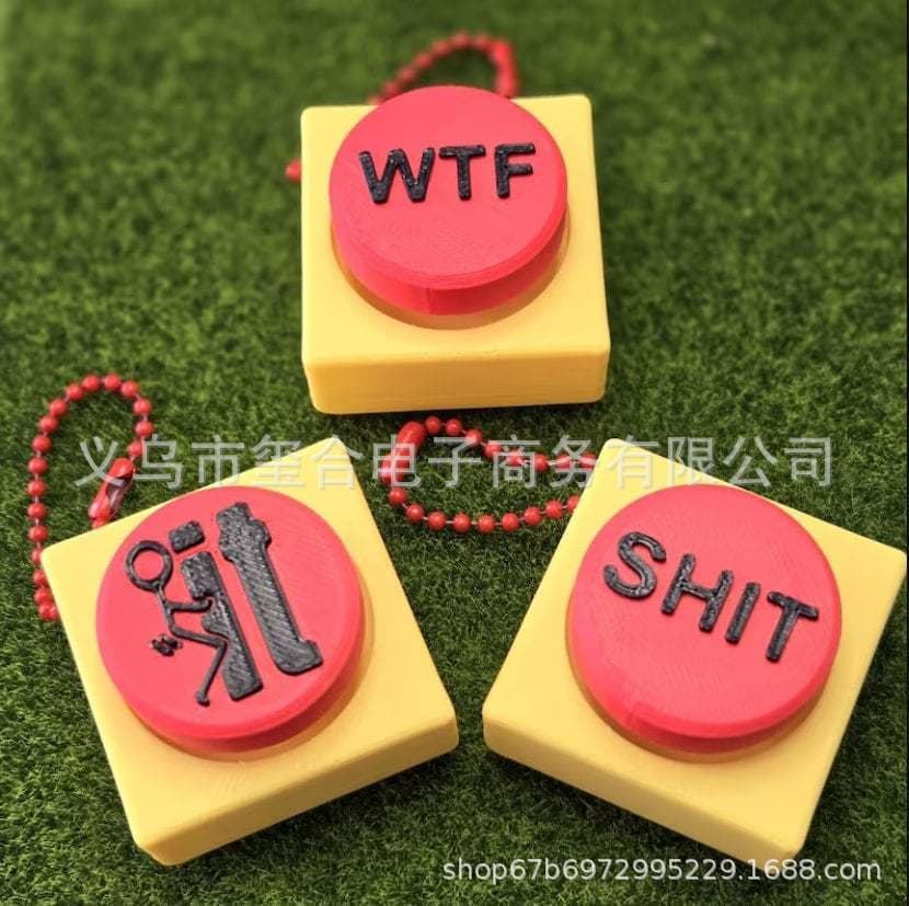New Stylish Adult Fidget Clicker Keychain