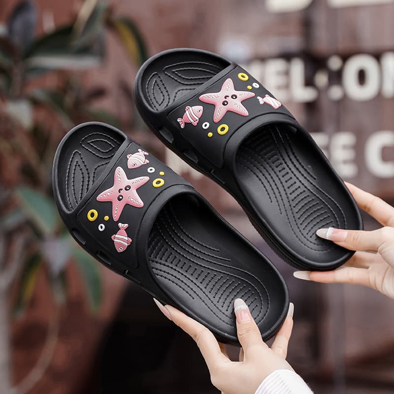 Cross-border Drop Shipping New Women's Flip Flops, Cartoon Cute Soft Sole Comfortable Casual Versatile Slippers
