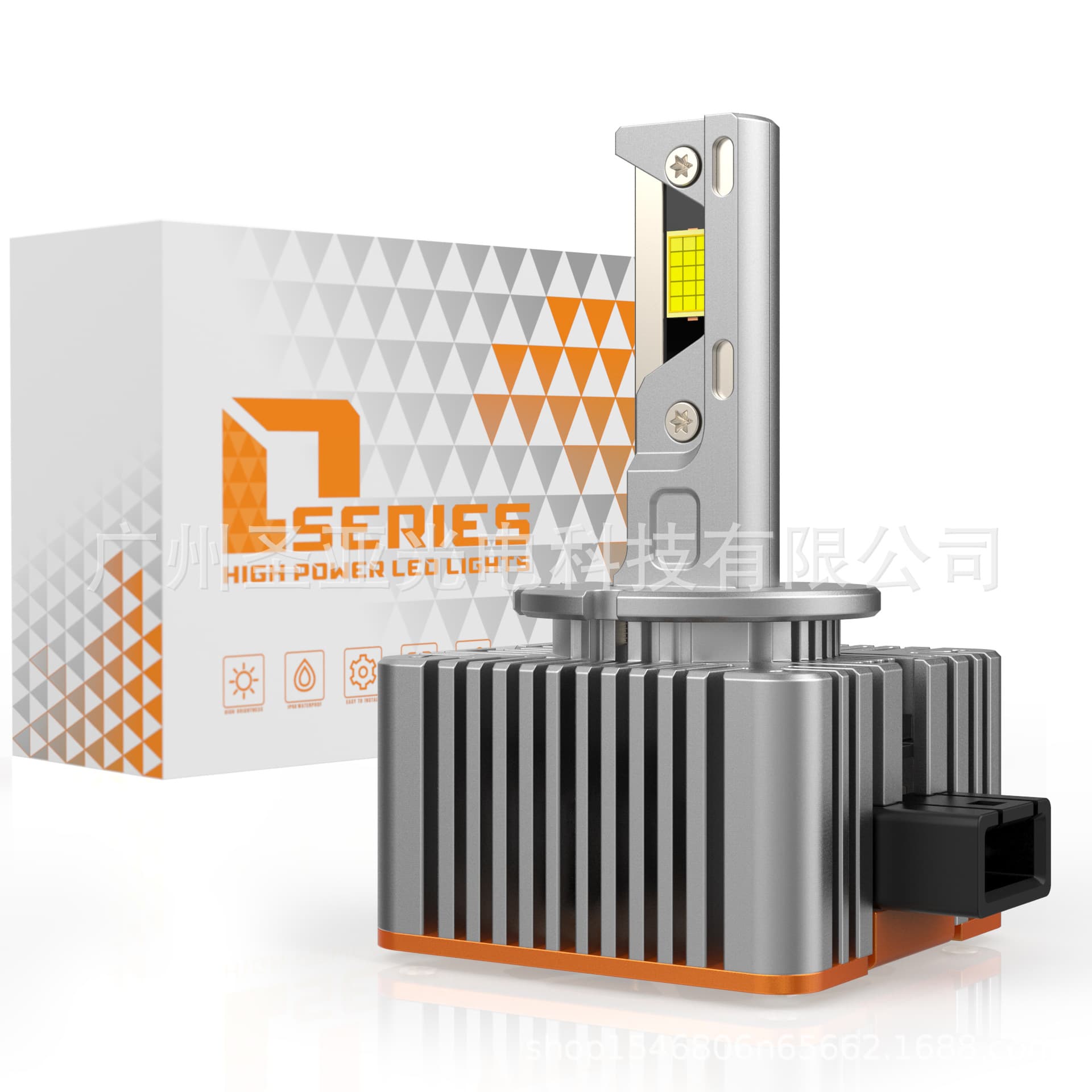 New D series three copper tube LED headlight D1S D2S D3S D4S D5S D8S highlight spotlight LED lamp