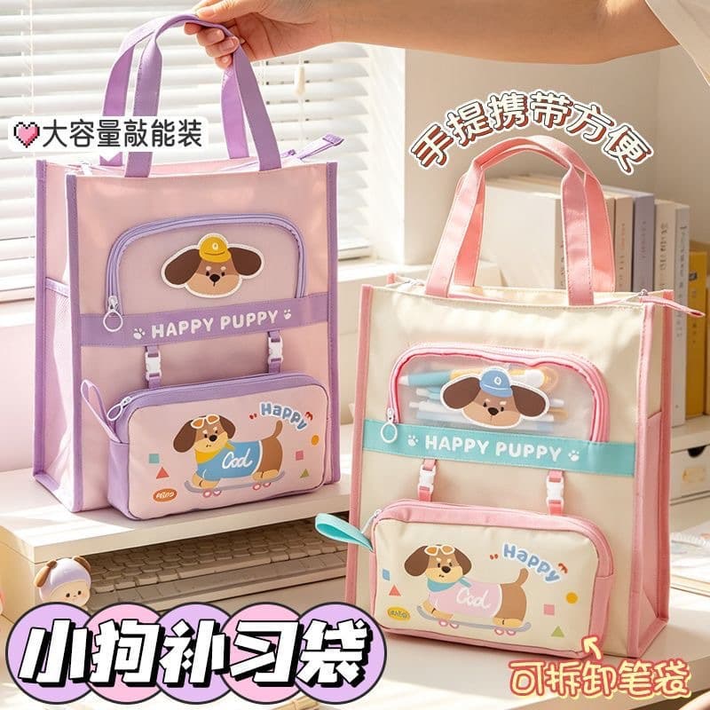 Primary and Secondary School Student Tutoring Bag Handbag Canvas Book Bag Large Capacity Wholesale