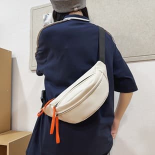 Customizable Chest Bag for Men, Small Waterproof Japanese Casual Crossbody Sling Bag, Sports Waist Bag with Logo Printing Option