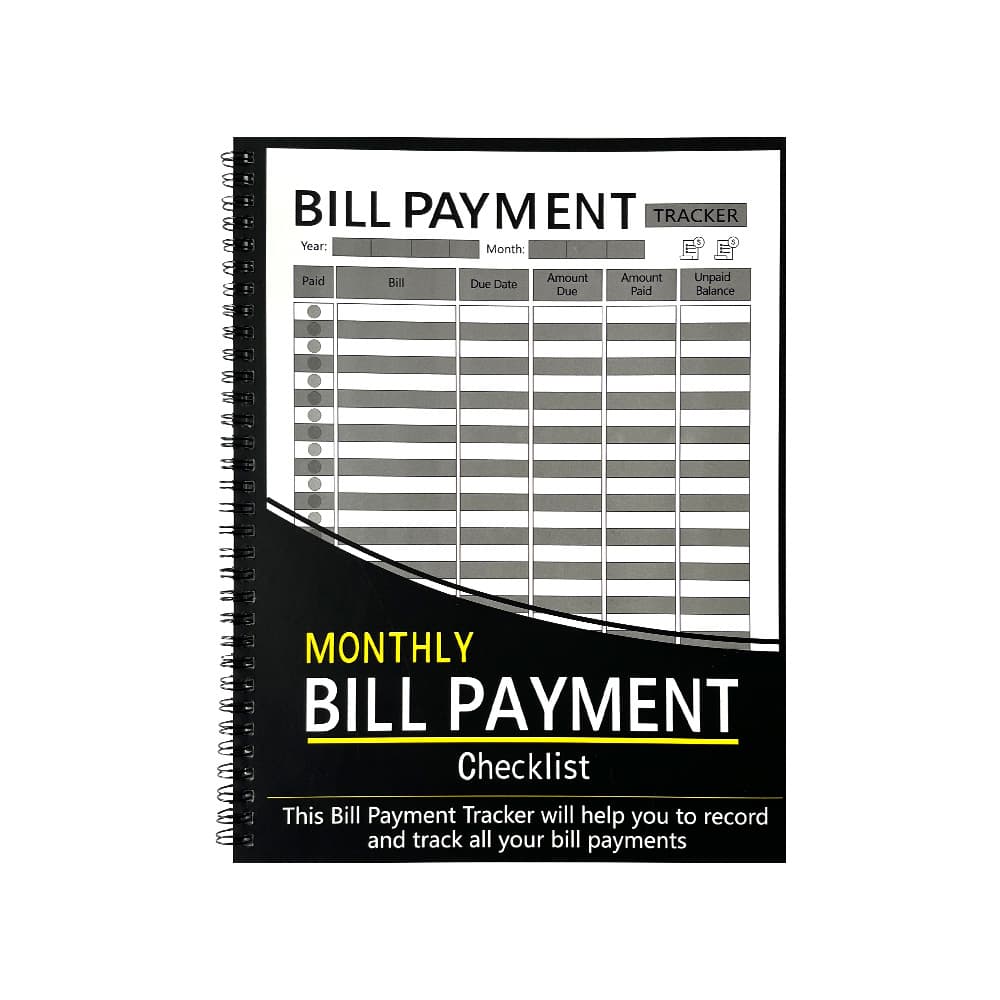 Cross-Border Tk New Product Bill Tracker Notebook, Bill Record Book, Money-Saving Record Book, In Stock