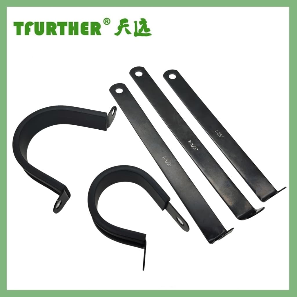R Rubber Gasket Clamp R-Type Pipe Clamp Fixed Clamp Optional Vibration Damping Rubber Color Various Materials Various Pipes