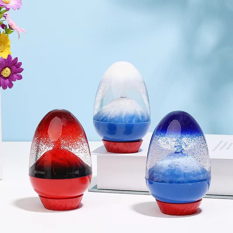Creative Gift Birthday Gift Home Decor Ornament Volcanic Eruption Oil Drop Acrylic Egg Hourglass Student