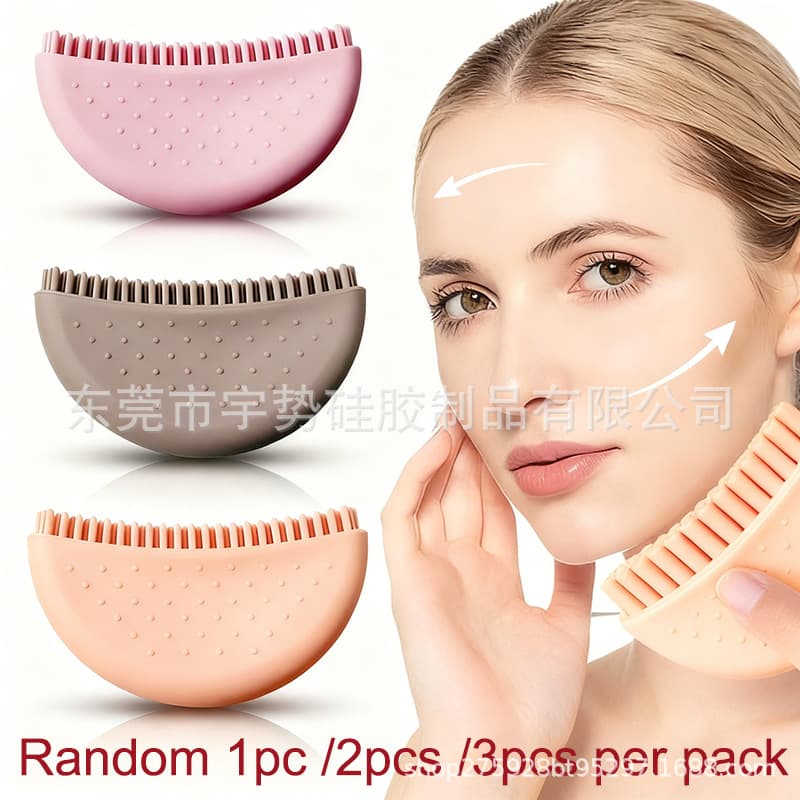 New Silicone Facial Massage Tool Brush for Facial Contouring and Lymphatic Drainage Massage