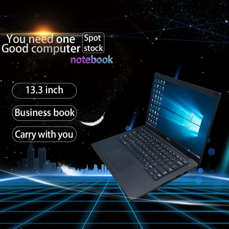 13.3 inch E7390 Office Laptop Business Office Used Laptop Thin and Light Portable