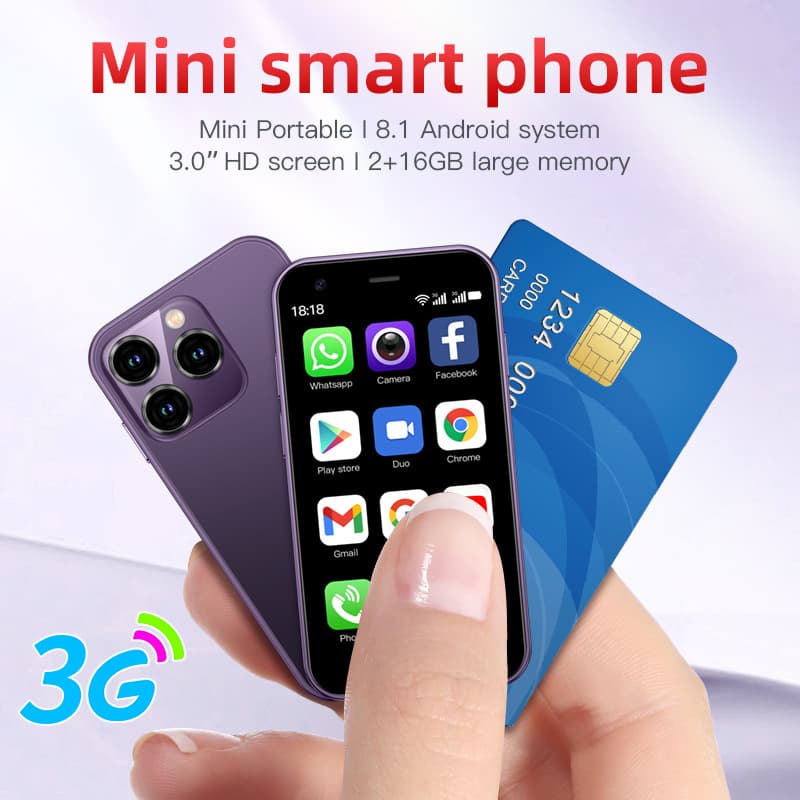 New cross-border mobile phone XS15, dual-SIM mini smartphone, candybar touchscreen Android 3G small phone, best-selling model.