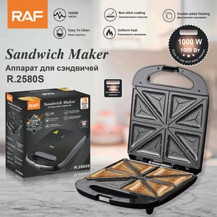 US/EU Standard Cross-border Sandwich Maker Breakfast Machine Waffle Maker Double-sided Heating Multifunctional Toaster Steak Grill