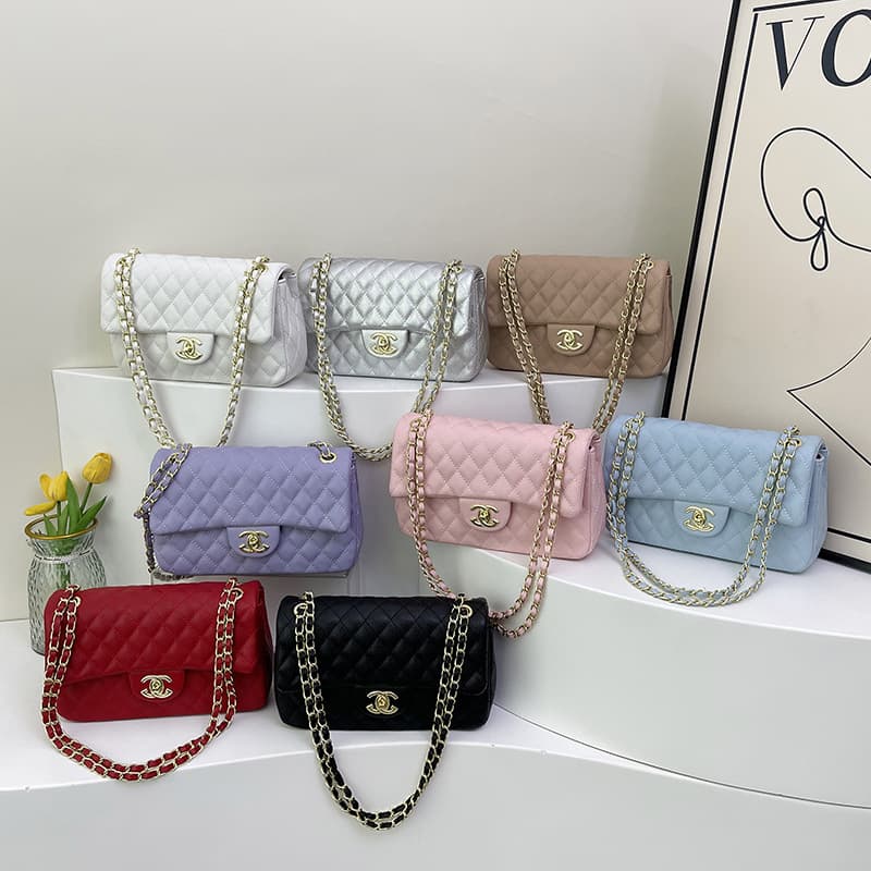 Versatile Cross-Border Bags for Women, New Fashionable and High-End Banquet Rhombus Chain Bags, Popular Women's Bags, Shoulder Crossbody Bags