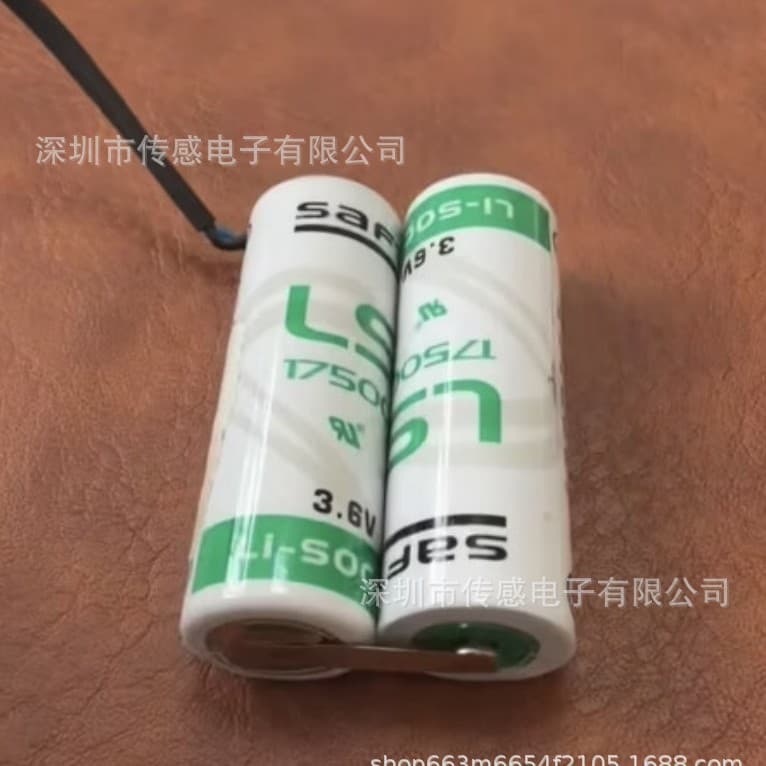 Saft LS17500 Lithium Thionyl Chloride Battery, Energy Type, Series Connection for Industrial Control PLC, 3.6V