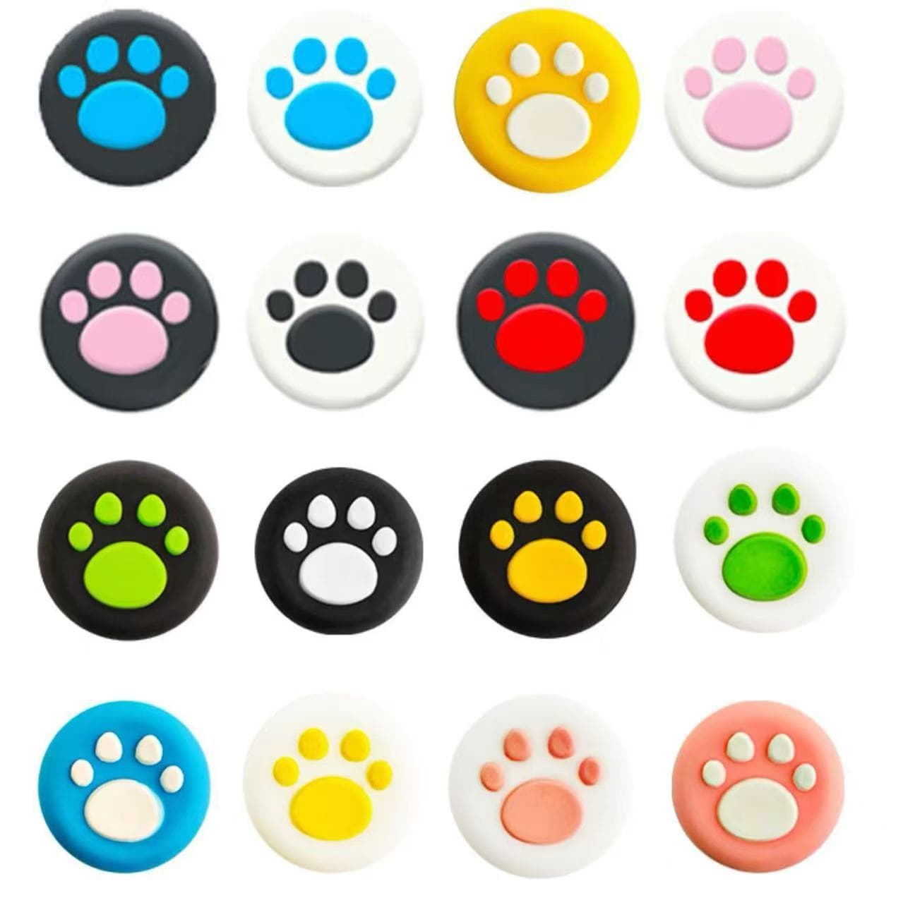 Silicone Cat Paw Joystick Cap for Nintendo Switch 2, Colorful Design, NS2 Model